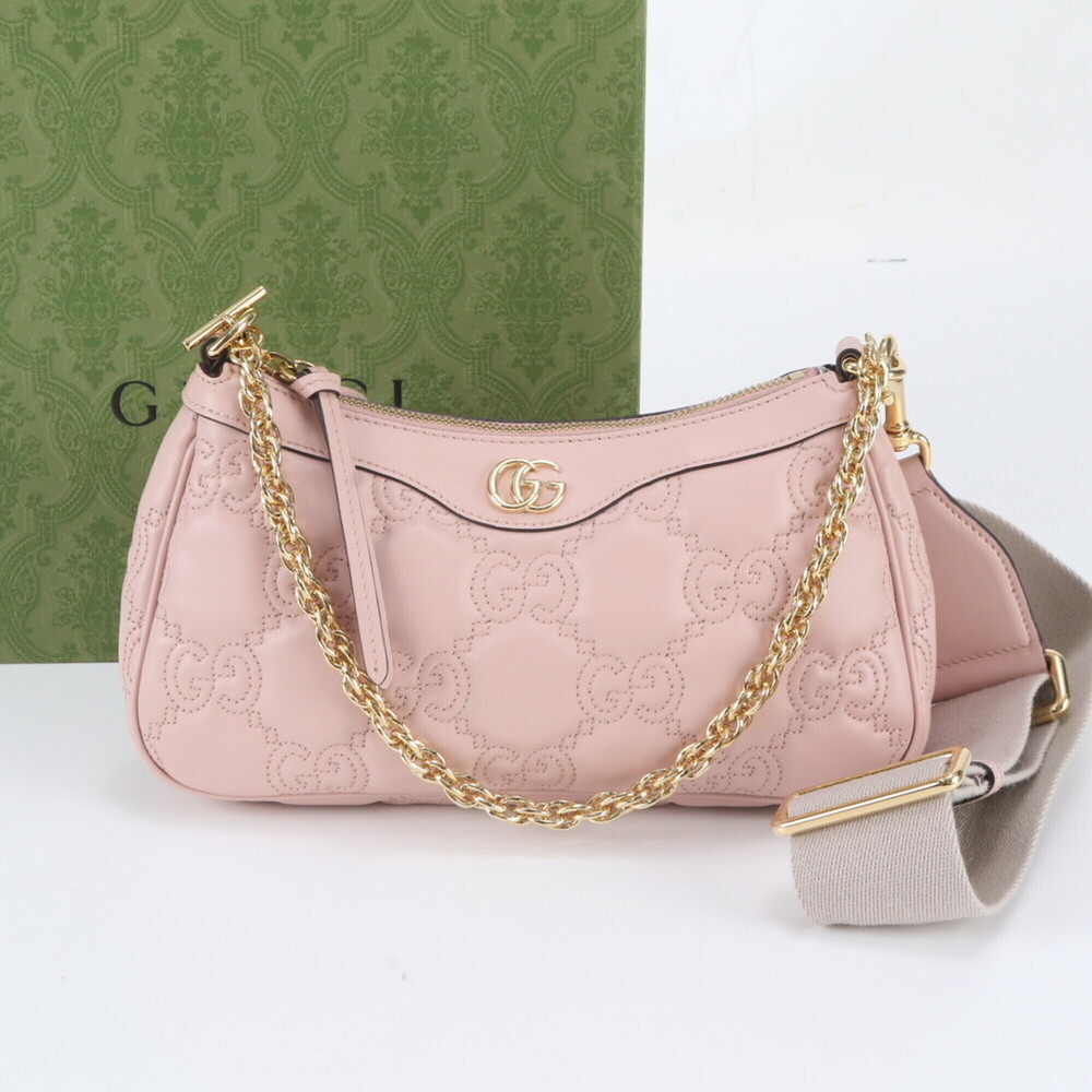 Gucci GG Matelassé 735049 Leather 2-Way Shoulder Bag, Handbag, Tote Bag for W...